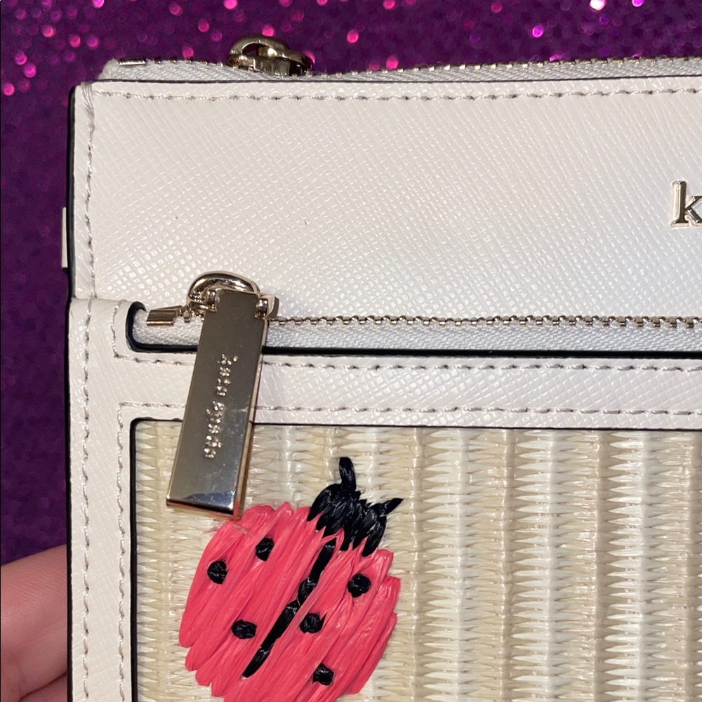 Kate Spade Cream Ladybug Clutch | Cute Spring Wristlet | NWT - Picture 6 of 15